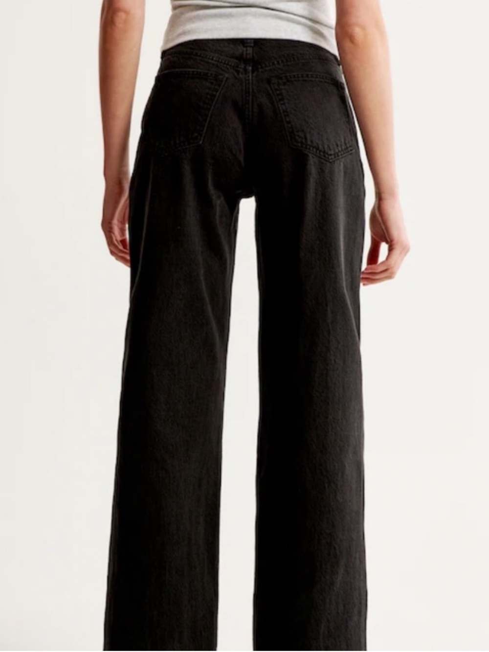 Abercrombie The Loose High Rise Jeans in Washed Black Size 27 / 4 - Picture 4 of 8